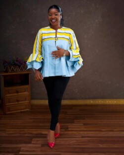 Lady in blue